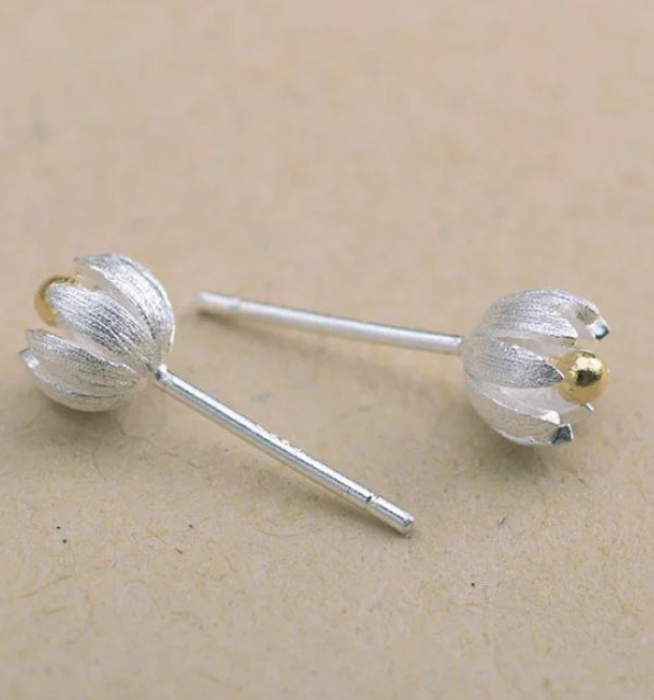 Earrings Flower Two-Color