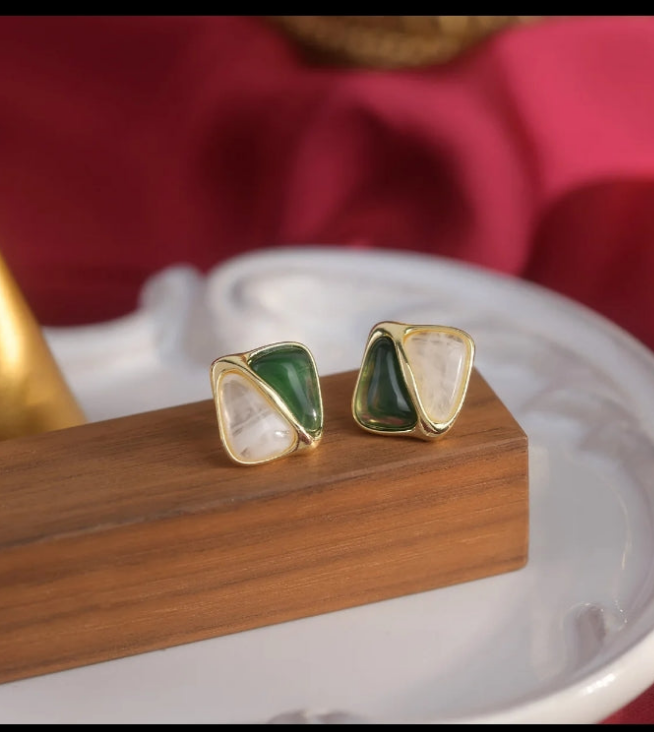 Green Earrings