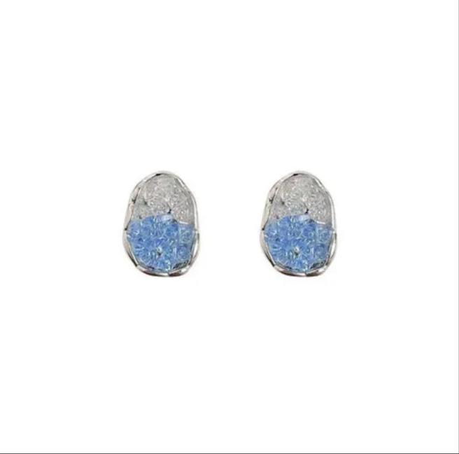 Blue Crystal Earrings
