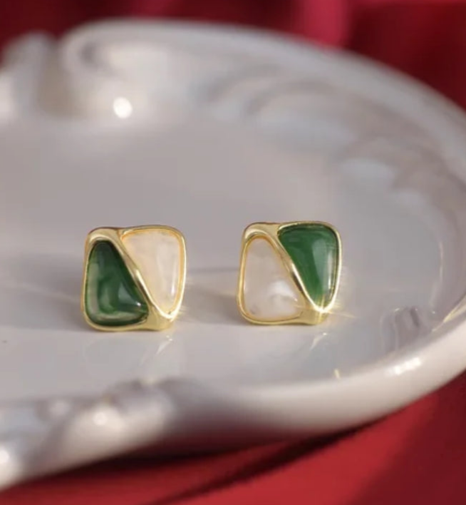 Green Earrings