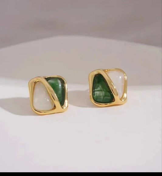 Green Earrings