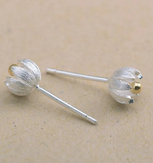 Earrings Flower Two-Color