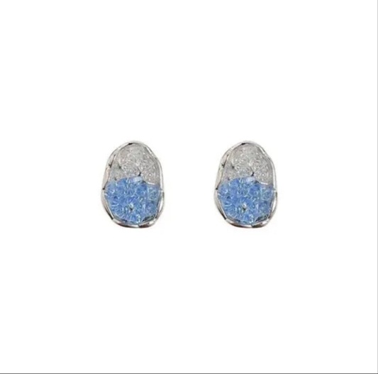 Blue Crystal Earrings