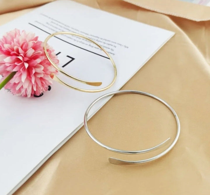 Geometric metal bracelets